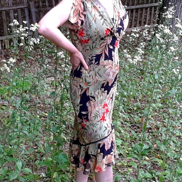 Allison Taylor Dresses & Skirts - Vintage Y2K Silk Embroidered Slip Dress